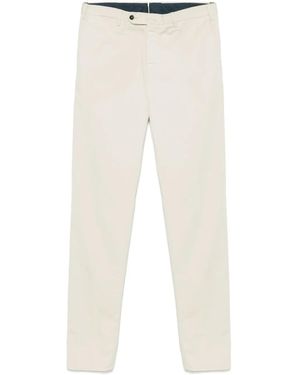 PT Torino Tapered Chino Trousers - White