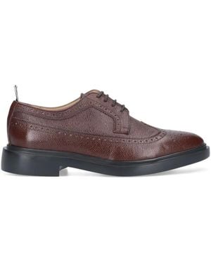 Thom Browne レザー ダービーシューズ - ブラウン