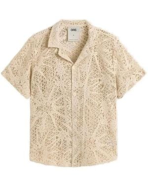 Oas Astrea Cuba Crochet-Knit Shirt - Natural