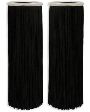 Jil Sander Lot De Bracelets Joncs En Argent - Black