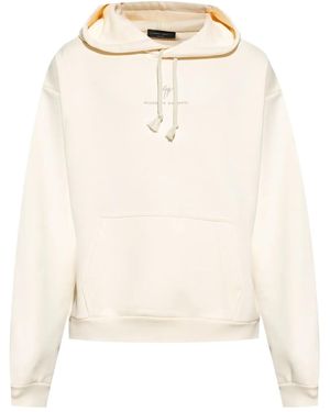 Giuseppe Zanotti Sudadera Lr-63 Con Capucha Y Cordones - Neutro
