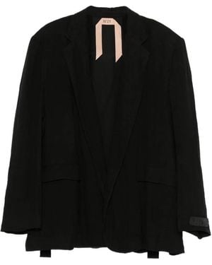 N°21 Notched Lapel Blazer - Black