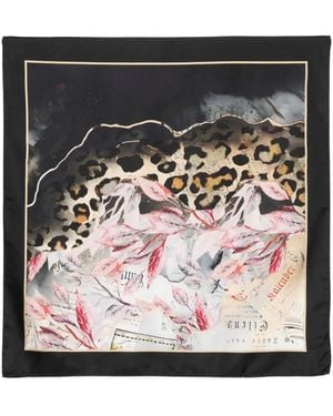 D'Aniello Square Scarf - Black