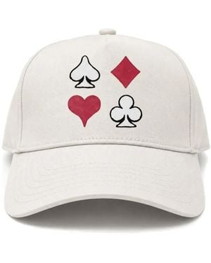 Melt Graphic-Print Baseball Cap - White