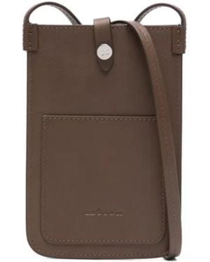 Kiton Bandolera De Piel - Marrón