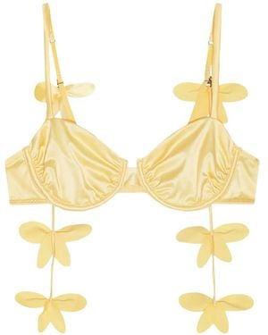 ROTATE BIRGER CHRISTENSEN X Love Stories Bh Mit Blumendetail - Mettallic