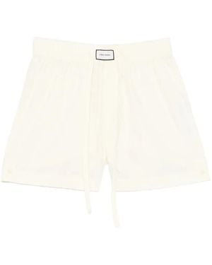 Entire studios Bermudas elásticas con cordones - Blanco