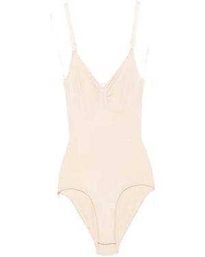 Skims Ruched Bodysuit - White