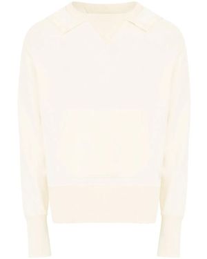 Maison Margiela Vネック セーター - ナチュラル