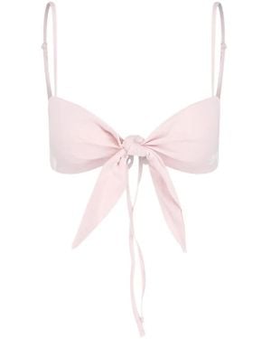 adidas 3-Stripes Bralette Met Geknoopt Detail - Roze