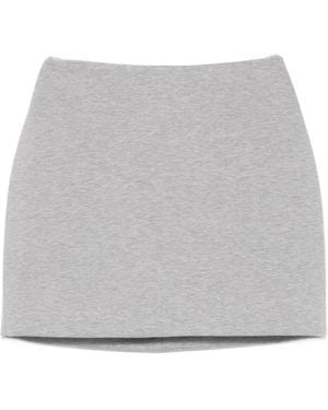 David Koma Minijupe En Design Mélangé - Gris