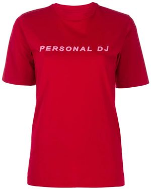 Kirin Personal Dj Print T-Shirt - Red