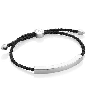 Monica Vinader Linear Large Bracelet - Black