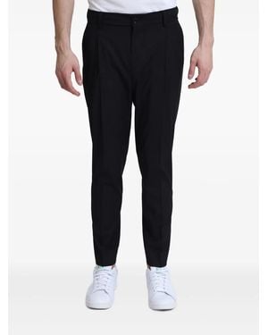BE ABLE Riccardo Pleated-Front Trousers - Black