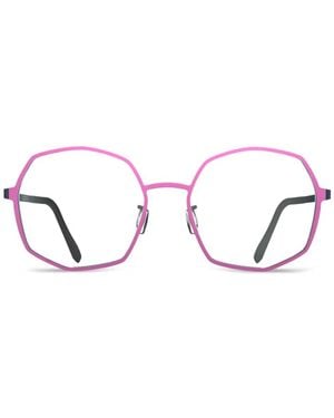 Blackfin Gafas Sable Con Montura Geométrica - Blanco