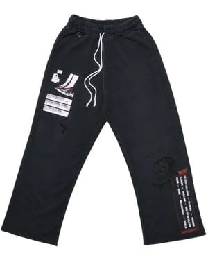 PALY Graphic-Print Track Trousers - Blue
