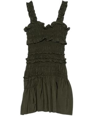 Cecilie Bahnsen Oona Minikleid - Grün