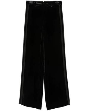 Ann Demeulemeester Velvet Trousers - Black