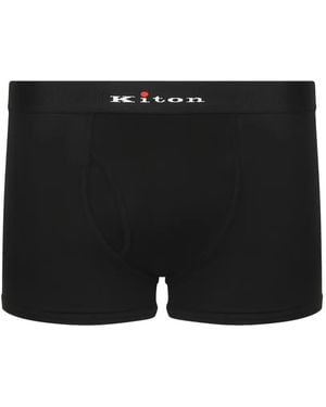 Kiton Boxer Con Logo - Nero