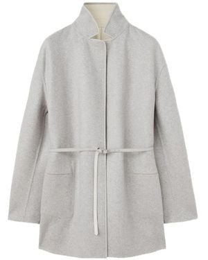 Loro Piana Jimi Belted Reversible Coat - Gray