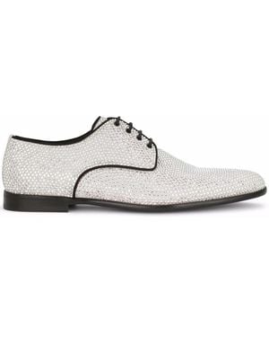 Dolce & Gabbana Derby-Schuhe Mit Strassverzierung - Mettallic