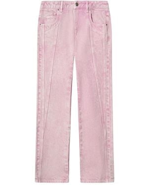 Isabel Marant Vaqueros Jaylis con cinco bolsillos - Rosa