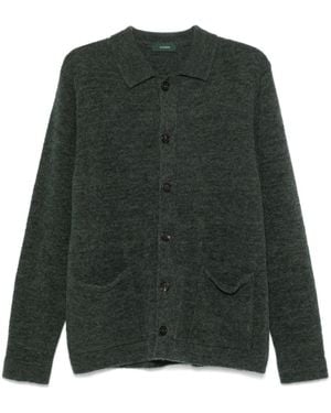 Zanone Bouclé Shirt - Green