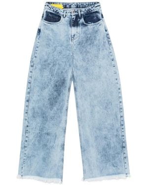 Marques'Almeida Frayed Acid Wash Jeans - Blue