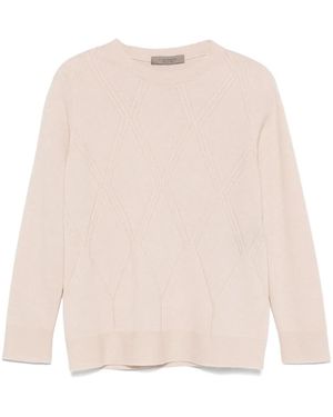 D.exterior Argyle-Knit Jumper - Natural