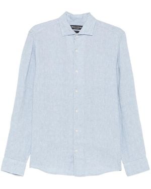 Marc O' Polo Button-Up Long-Sleeve Shirt - Blue