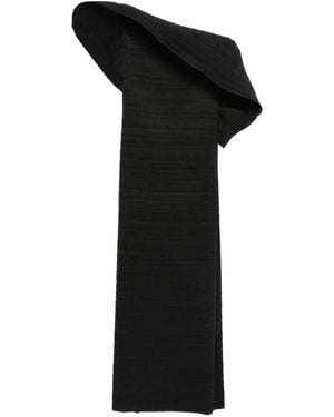 Magda Butrym One-Shoulder Dress - Black
