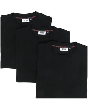 Gcds Cotton Three-Pack T-Shirt - Black