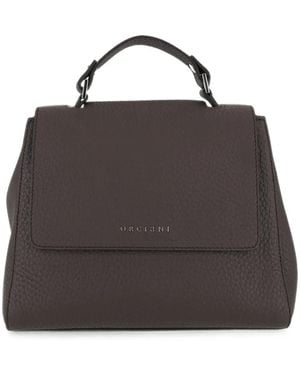 Orciani Small Sveva Soft Leather Tote Bag - Black