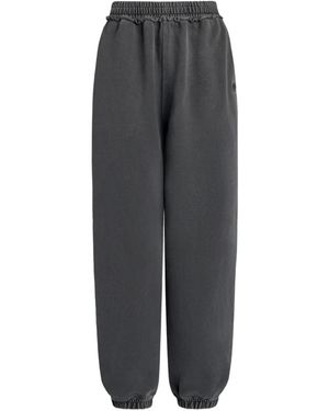 12 STOREEZ Drawstring-Cuffed Track Trousers - Grey