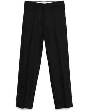 Miu Miu Pantalon À Fines Rayures - Noir
