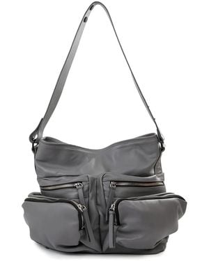 Vic Matié Borsa A Spalla Con Tasche - Grigio