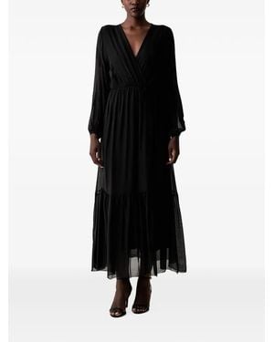 ViCOLO Vestido Cruzado A Capas - Negro
