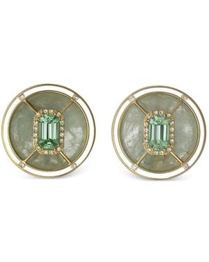 DENISE CASSOU Boucles D'Oreilles À Tourmaline - Green