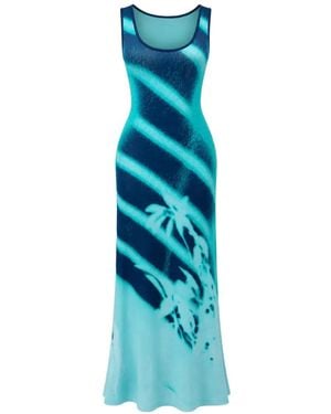 Ph5 Nikki Window-Print Dress - Blue