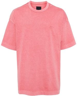 Juun.J Logo-Embroidered T-Shirt - Pink