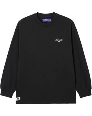 AFTERMATHS Logo-Embroidered Sweatshirt - Black