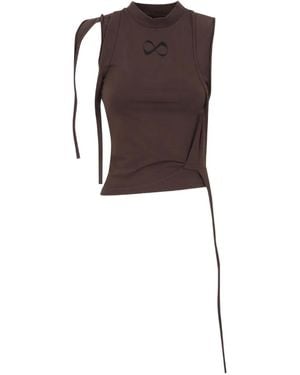 OTTOLINGER Strappy-Detail Top - Brown