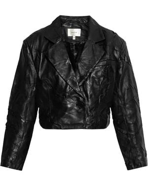Gestuz Leather Jacket - Black