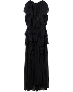 Blumarine Ruffled Lace Dress - Black