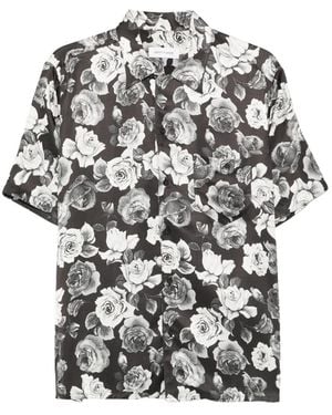 Ernest W. Baker Rose-Print Shirt - White