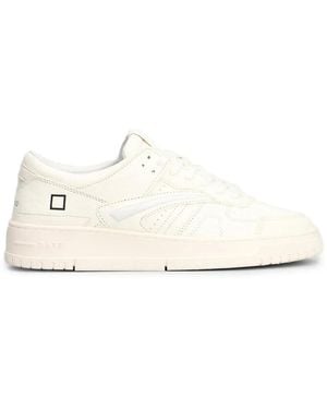 Date Torneo Leather Trainers - White