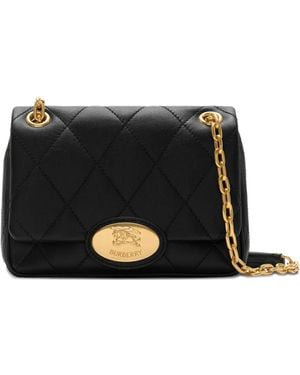 ショルダーバッグ・ポシェット BURBERRY BLACK LEATHER SMALL STRAND SHOULDER BAG Burberry Small Strand Bag | Nordstrom