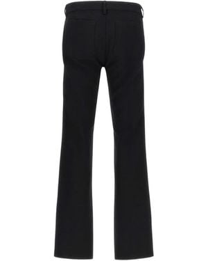 Rick Owens Vega Herringbone-Wool Jeans - Black