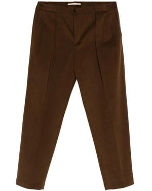 Briglia 1949 Portobello Pleat-Detail Trousers - Brown