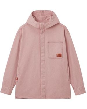 Chocoolate Hooded Embroidered Jacket - Pink